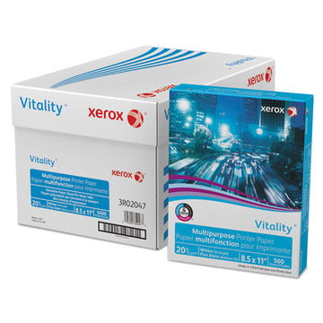 xerox™ Vitality Multipurpose Print Paper, 92 Bright, 20 Lb, 8.5 X 11, White, 500 Sheets-ream, 10 Reams-carton freeshipping - TVN Wholesale